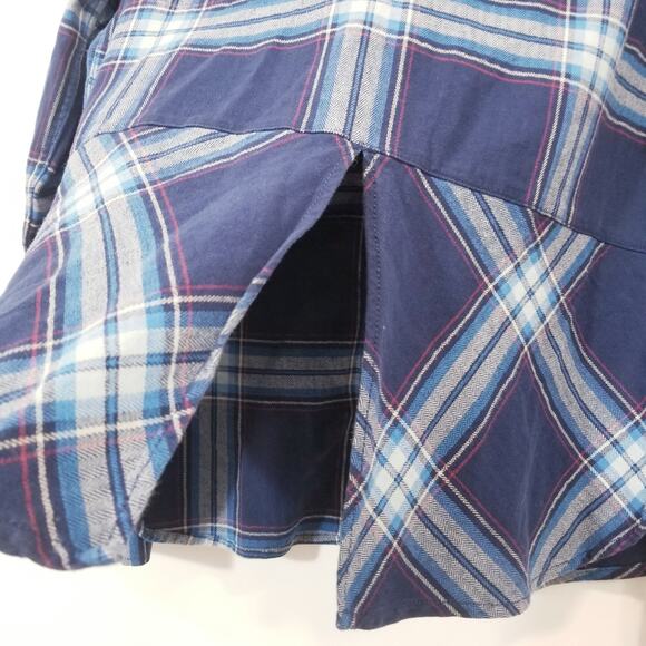 HAYES Plaid Button Front Shirt Long Sleeves Collared - Picture 2 of 12